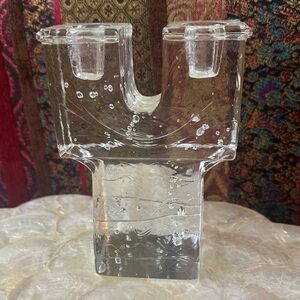 Vintage Timo Sarpaneva ARKIPELAGO Iittala Art Glass Candleholder